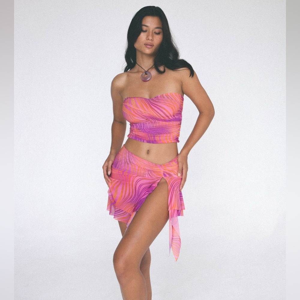 Indah Niko top and Edie skirt in Saturn